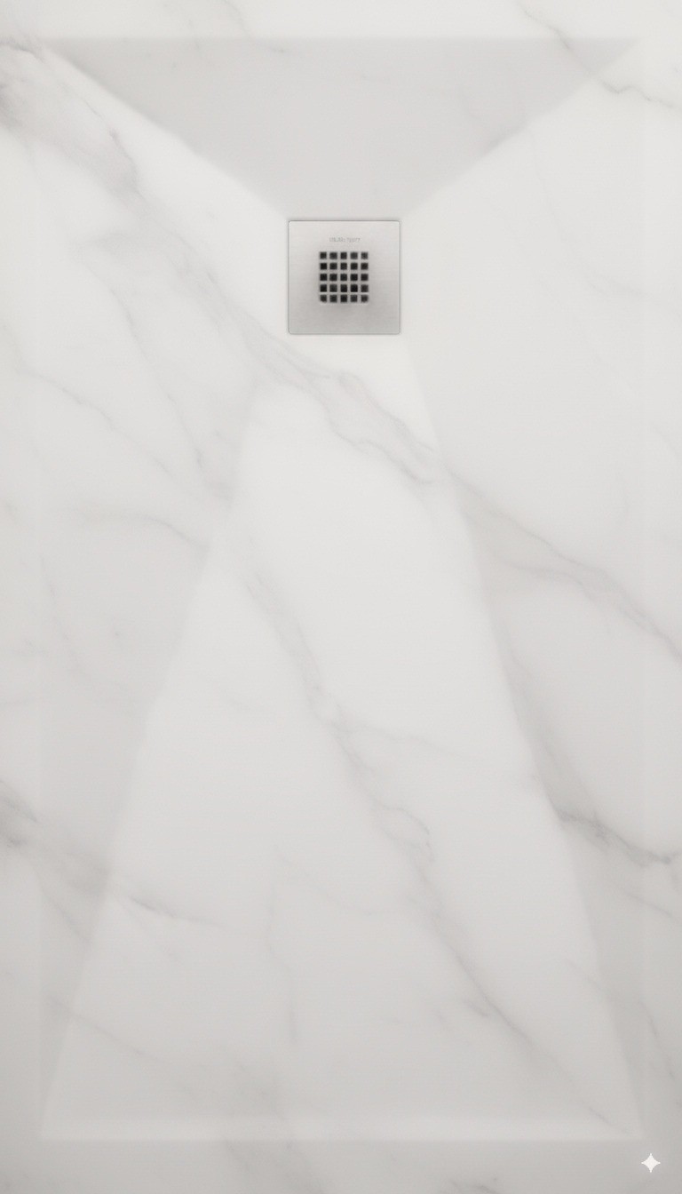 carrara solid surface shower pan made in turkey